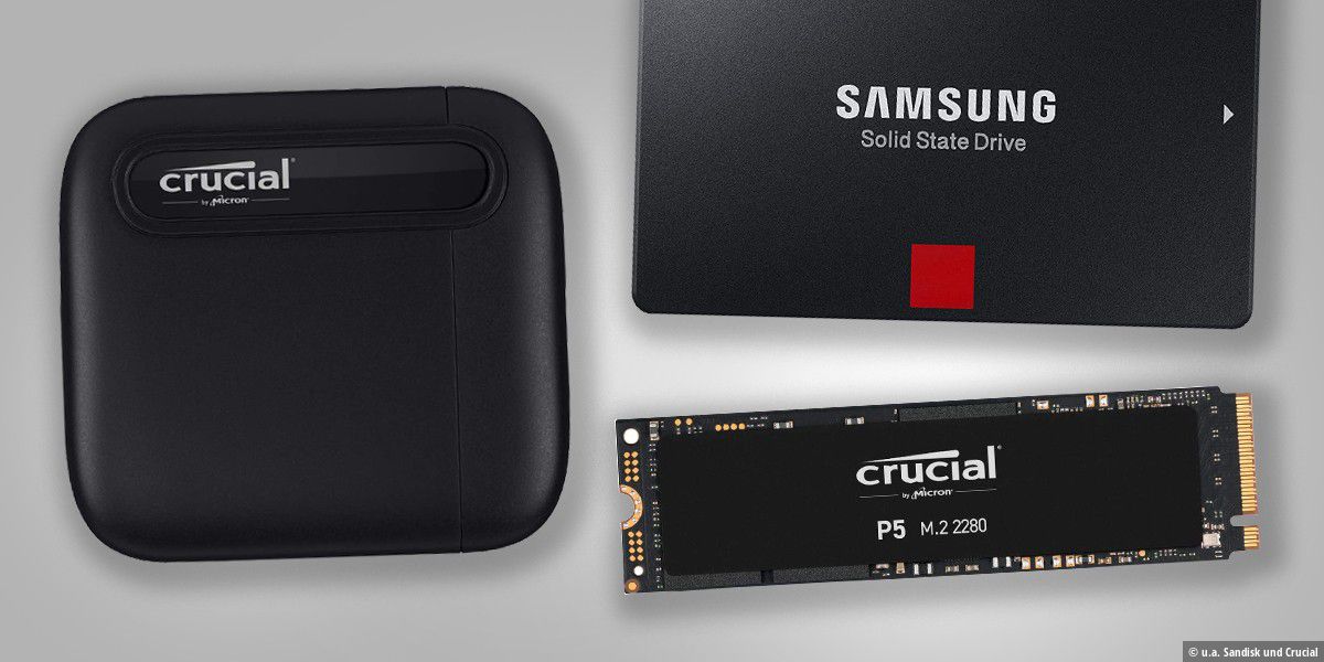 Die besten SSD-Angebote - bis zu 33 Prozent Rabatt