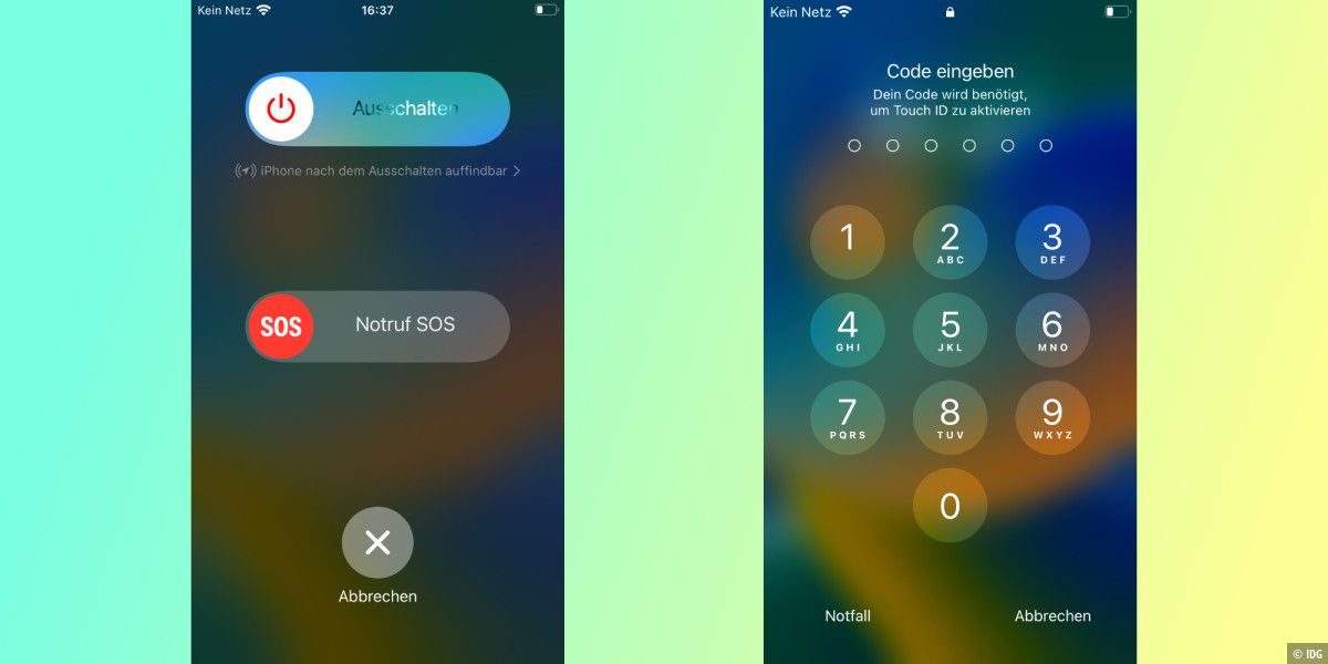 Touch-ID und Face-ID am iPhone schnell deaktivieren